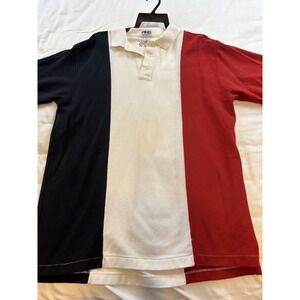 Ping By Karsten Striped Polo Golf Shirt Mens Large Blue Red White USA